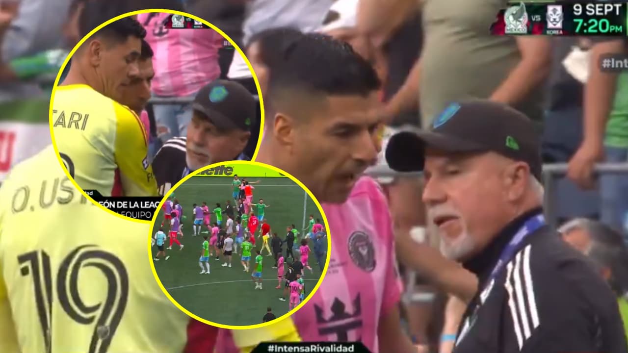 VIDEO: Luis Suárez pierde la cabeza y le escupe a miembro del staff de Sounders