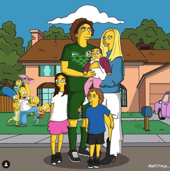 Guillermo Ochoa se convierte en un Simpson