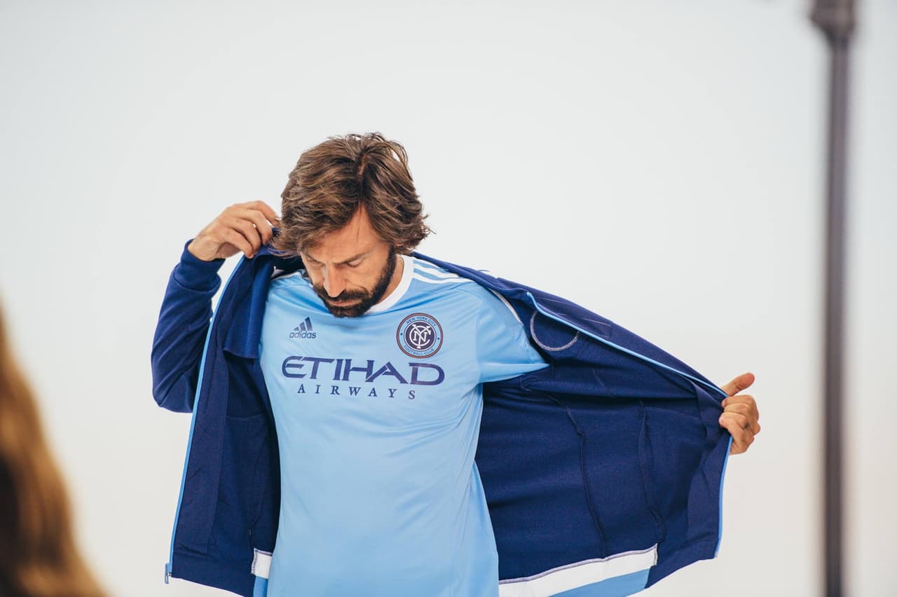 Primer entrenamiento de Andrea Pirlo