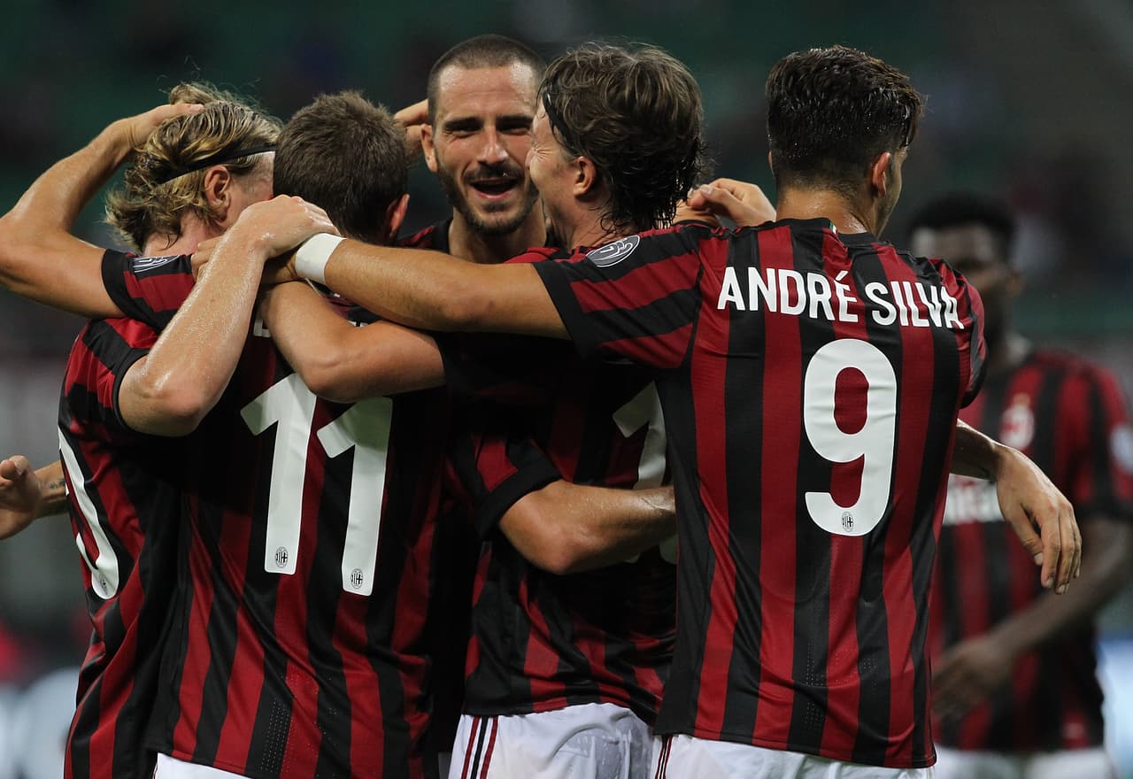 El Milán goleó 6-0 al Shkendija de Macedonia.