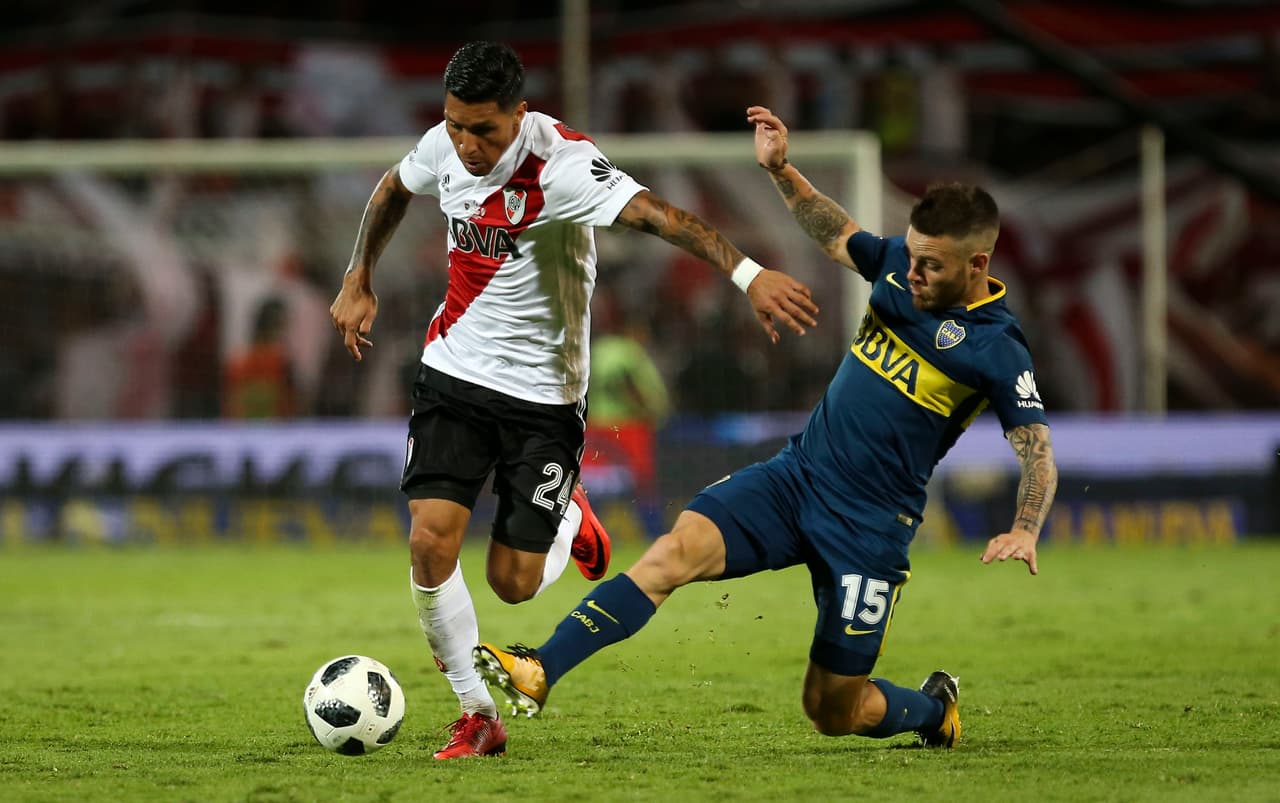 El uruguayo ya sabe lo que es enfrentar a River Plate por el torneo local.