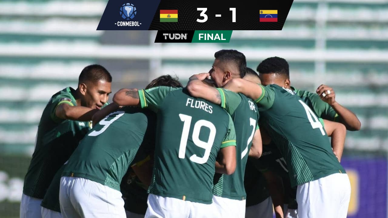 Moreno Martins marca doblete en triunfo de Bolivia ante Venezuela