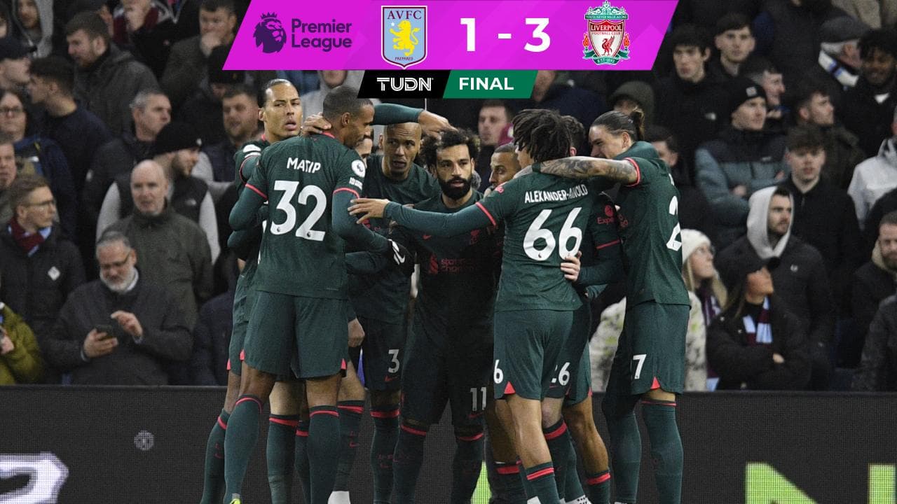 Liverpool vence al Aston Villa y se acerca a puestos de Champions League