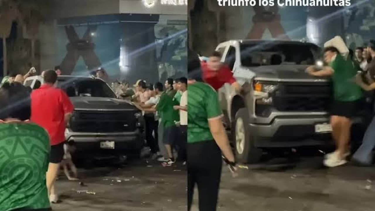 ¡Se pasó! Hombre atropella a afición que festejaba triunfo de México ante Corea del Sur