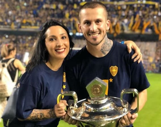¿Se burló de River Plate? La foto que tiene a la esposa de Benedetto en el centro de la polémica