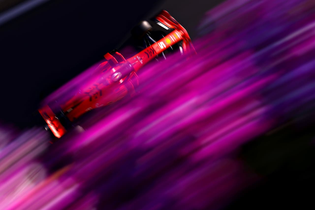 Sebastian Vettel en práctica para el Gran Premio de Azerbaiyán en el Circuito de la Ciudad de Bakú.