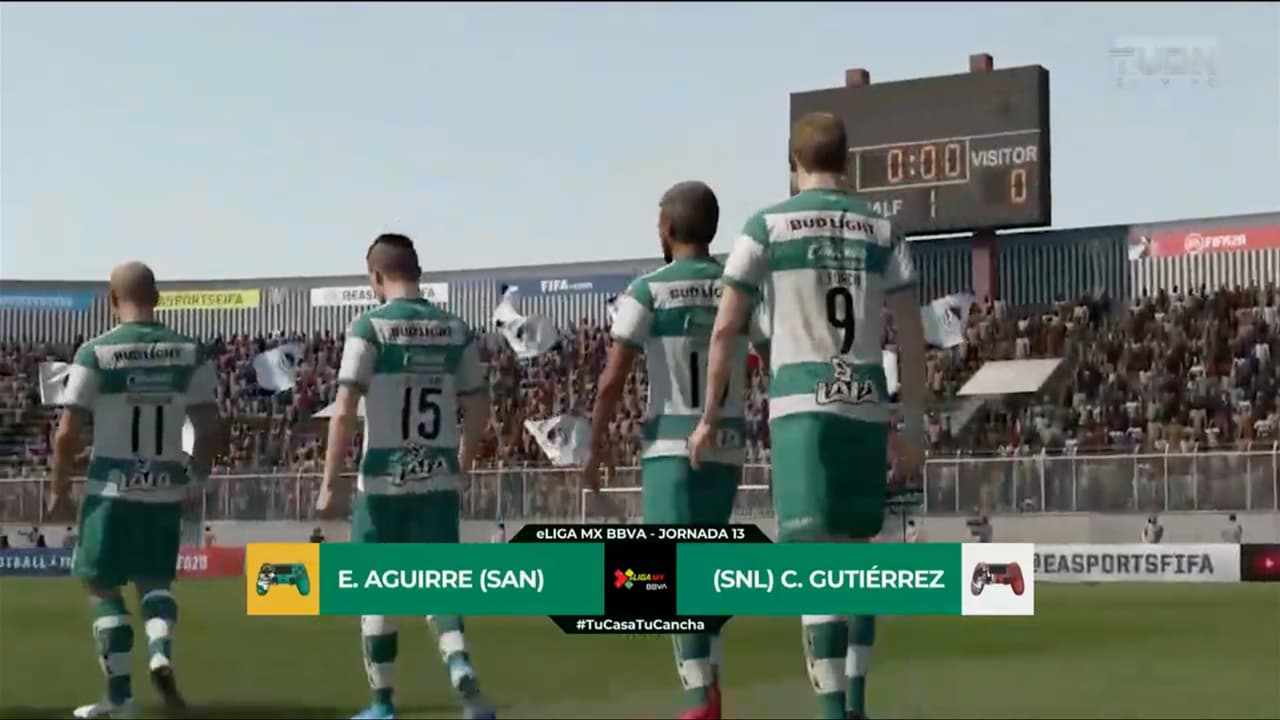 Eduardo Aguirre venció por la mínima a Carlos Gutiérrez en el futbol virtual.
