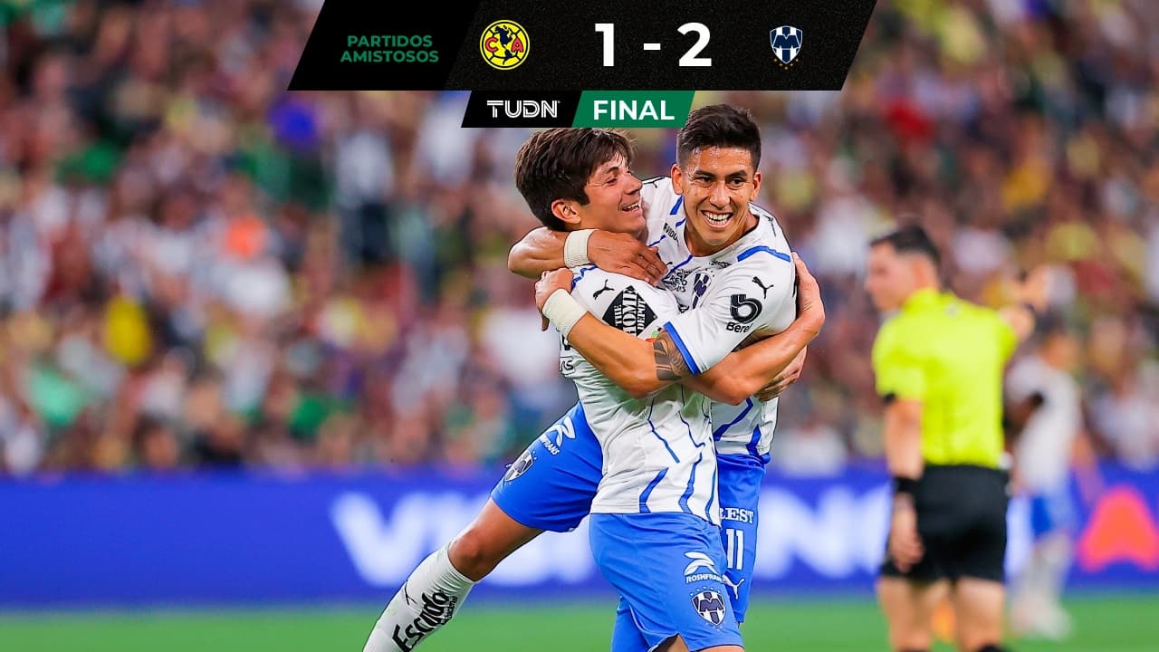 América pierde en partido amistoso contra Rayados