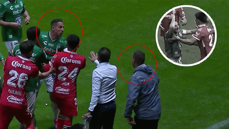 Guardado explota y se arma bronca con un técnico del Toluca