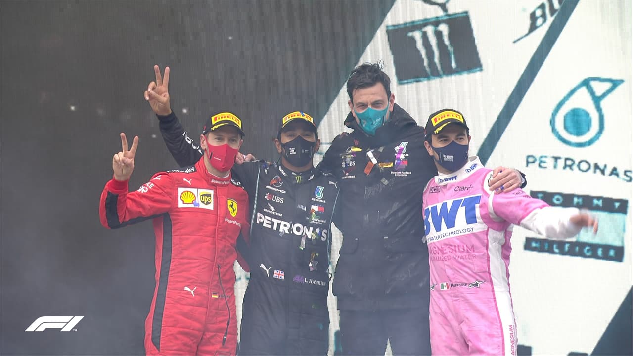 Checo Pérez suma podio en Gran Premio de Turquía y Lewis Hamilton obtuvo su séptimo título de la Fórmula 1