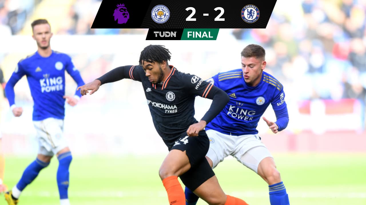 Leicester City y Chelsea empataron en la Jornada 25 de la Premier League.