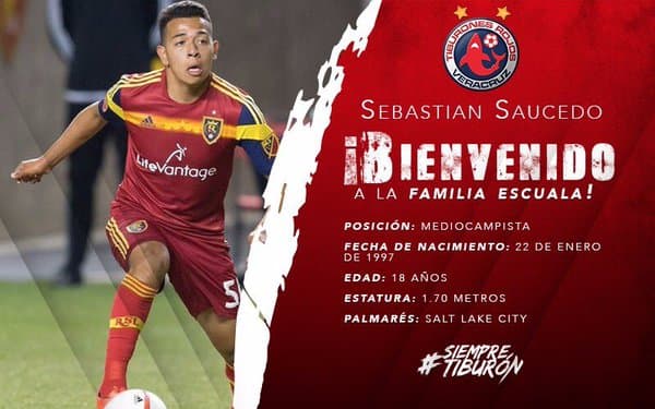 Veracruz anuncia a Sebastian Saucedo como refuerzo del Clausura 2016
