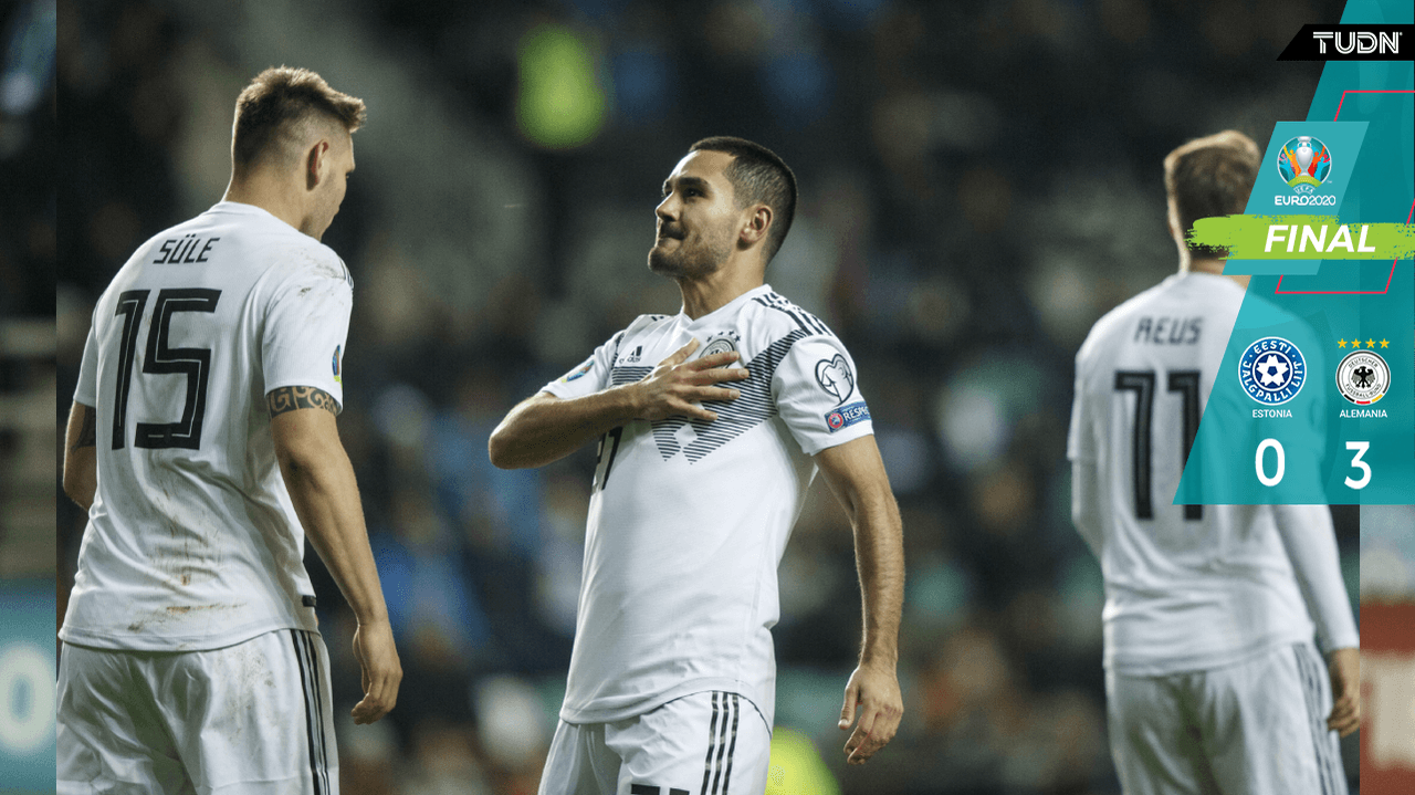 Con uno menos, Alemania fulmina a Estonia