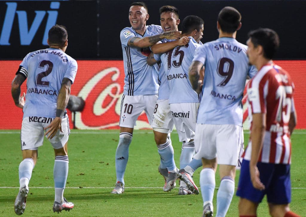 Hacia los últimos 20’ de juego, Celta se mostró mejor en la cancha, pero el empate llegó hasta el segundo tiempo. Un balón bombeado desde la banda derecha derivó en una espectacular volea de Beltrán (49’); poco pudo hacer Oblak.