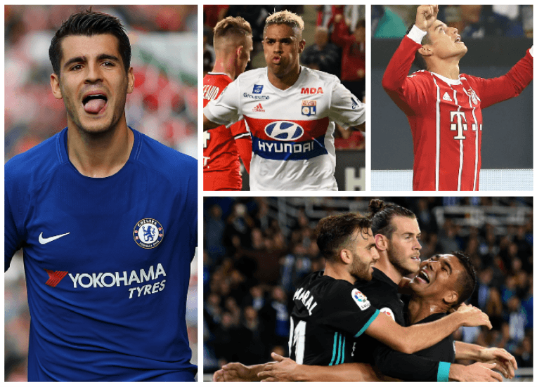 Entre los tres ex jugadores del Real Madrid suman 12 anotaciones, mientras que el equipo de Zidane lleva 11. La ausencia de Cristiano Ronaldo en el inicio liguero ha sido un problema.