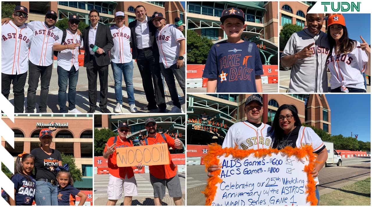 Ya se vive el color de la Serie Mundial en Houston, donde la gente convive desde temprano previo al primer juego entre Astros y Nationals.