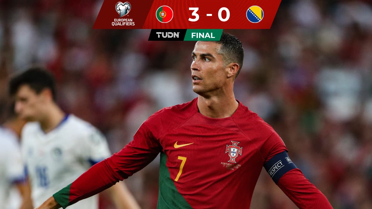 ¡Nouuu! Portugal golea a Bosnia, pero anulan gol a Cristiano Ronaldo