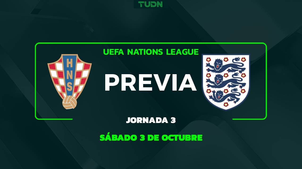 Croacia vs. Inglaterra: A qué hora y dónde ver el partido de la UEFA Nations League 2026-2027