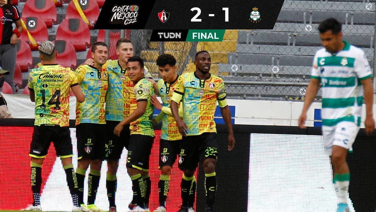 ¡Campeón intratable! Atlas gana y agudiza la crisis de Santos