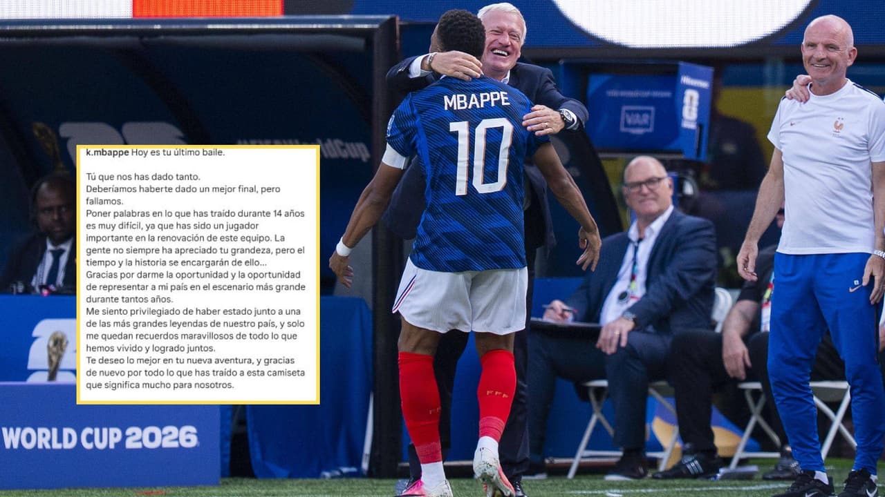 Mbappé se despide de Deschamps: "Deberíamos haberte ofrecido un final mejor"