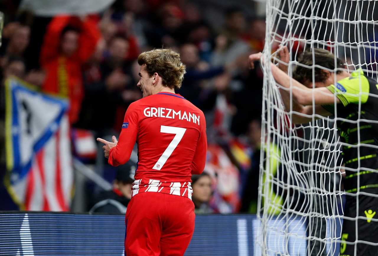 Cuando el reloj marcaba el minuto 40, fue Antoine Griezmann el que amplió la ventaja para el Atlético a 2-0.