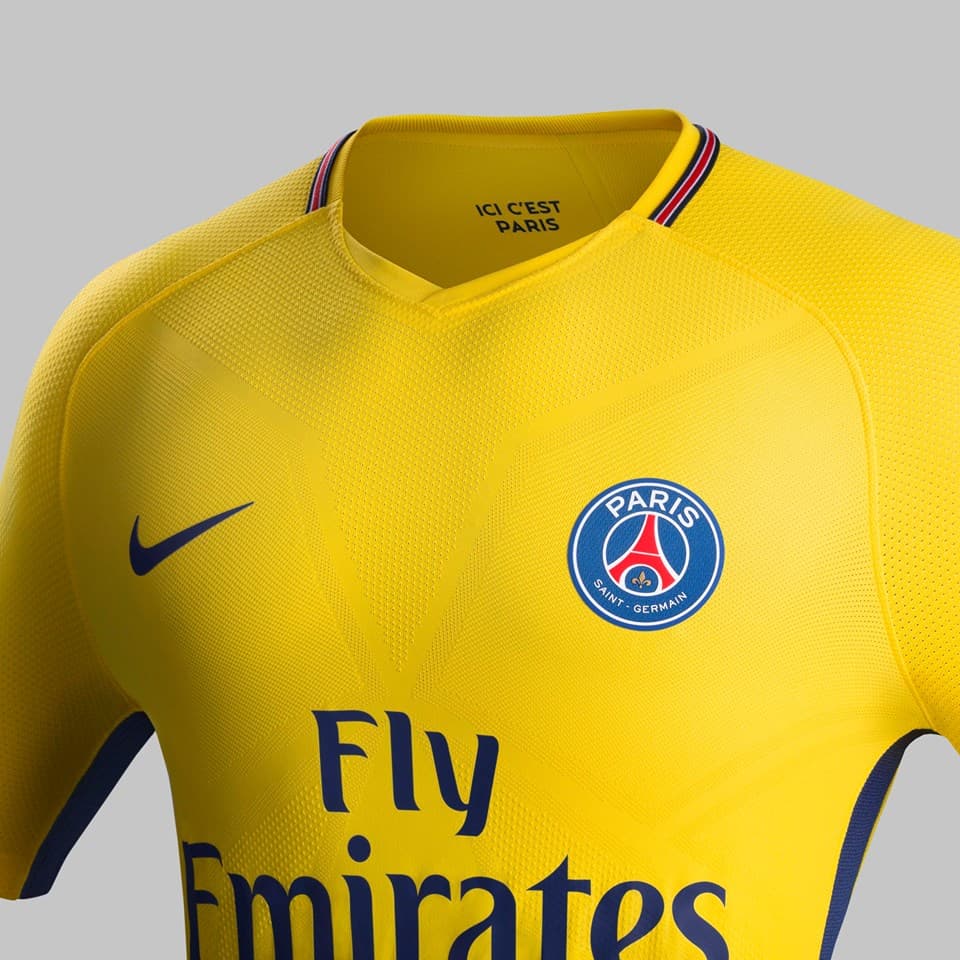El PSG también anunció su nueva playera visitante para la próxima temporada y será de un extraño color amarillo, para la identidad del club.