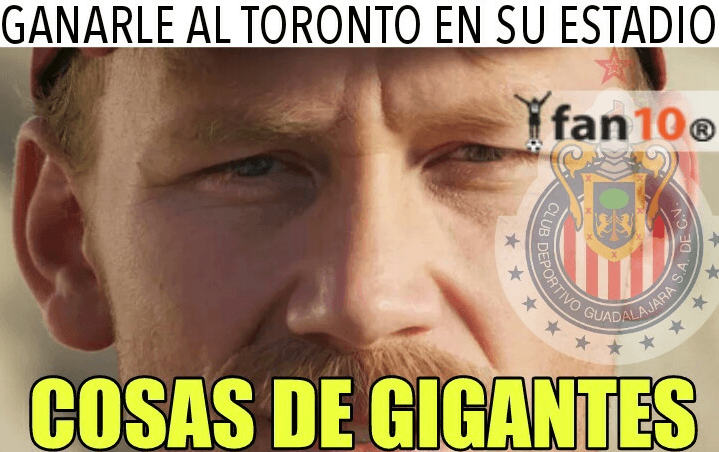 El triunfo de Chivas en el juego de ida de la final contra Toronto en la Liga de Campones de Concacaf dio para el humor de los usuarios en las redes sociales.