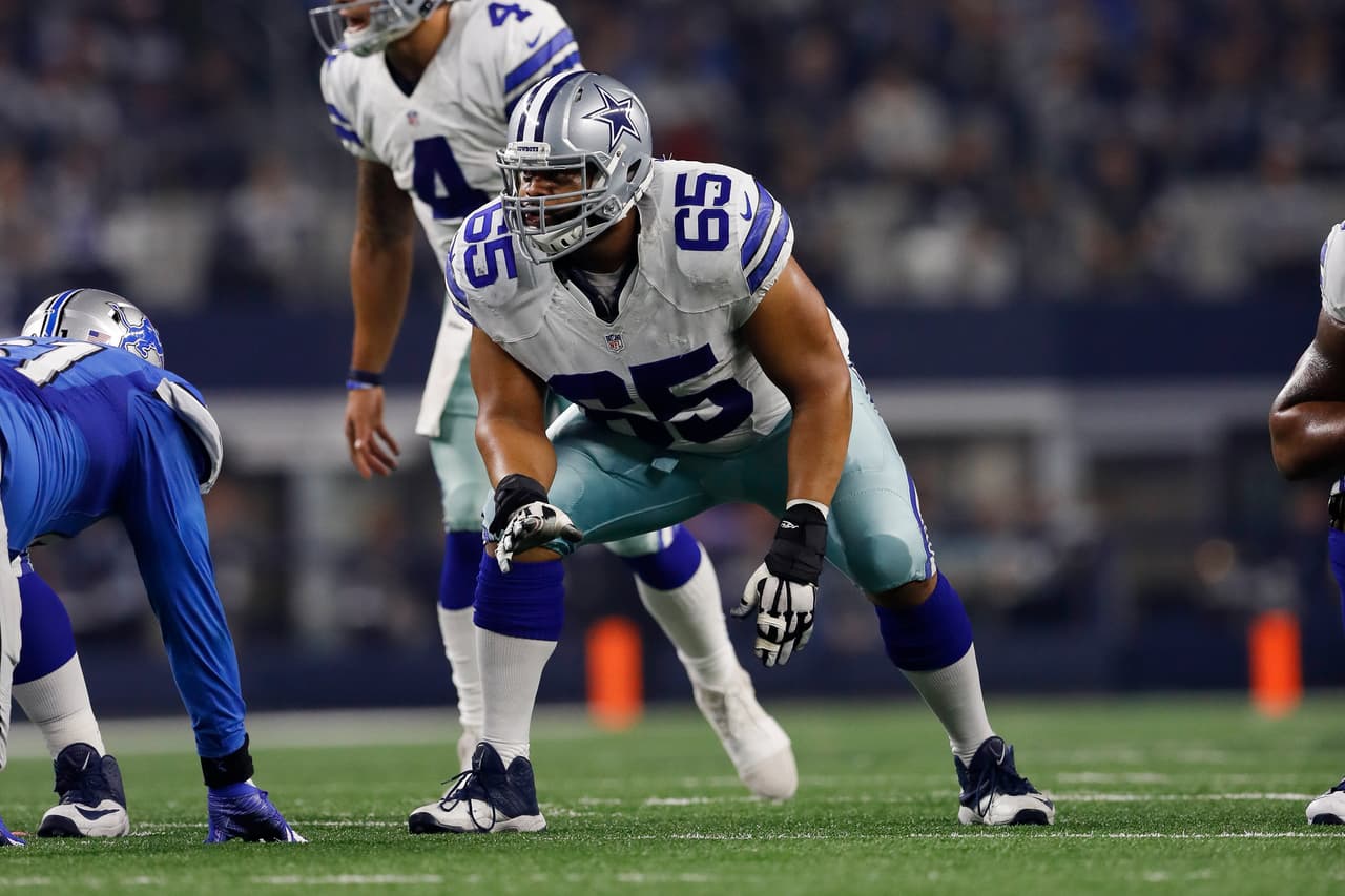 <b>42 G - RONALD LEARY: </b>
<i>FIRMADO POR </i>
<b>DENVER BRONCOS</b>
<br>Leary era una mejora sobre La'el Collins como un poderoso bloqueador de carrera, pero queda por ver cómo mantendrá en la protección de pase sin el beneficio de todos los artistas Pro a ambos lados de él.