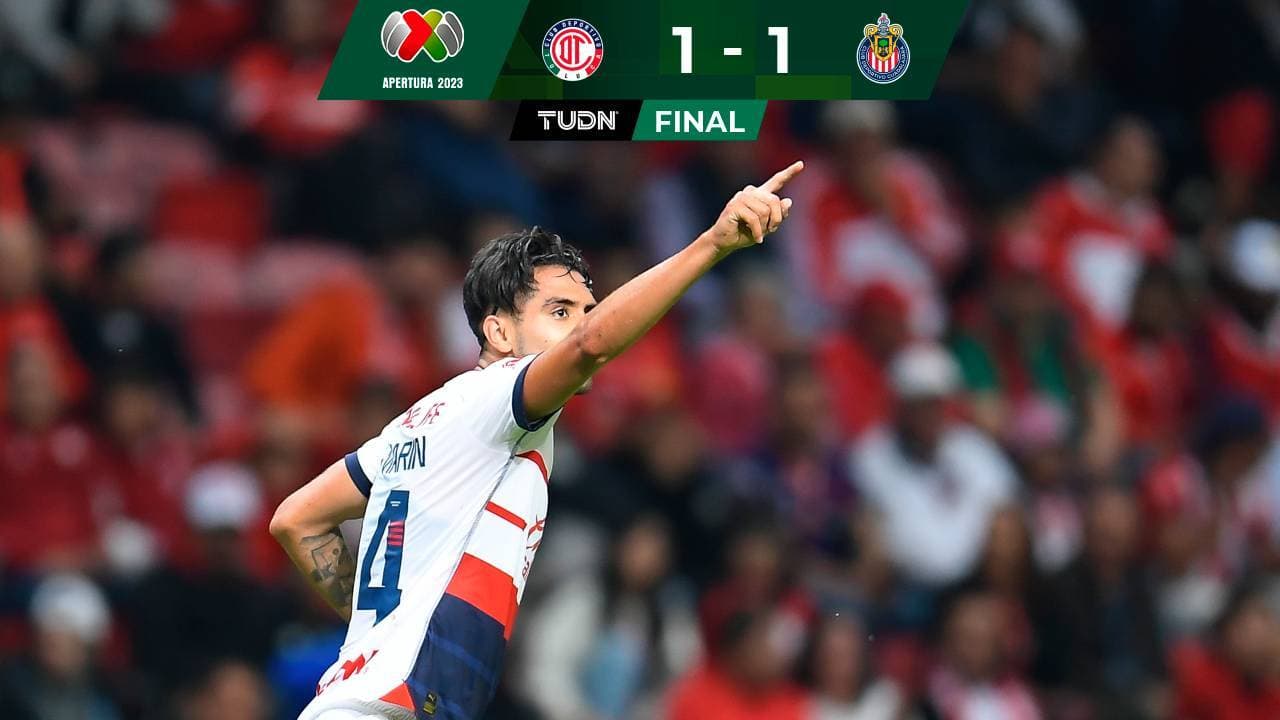 Chivas logra empate ante Toluca al anotar su gol 4.000 en la historia