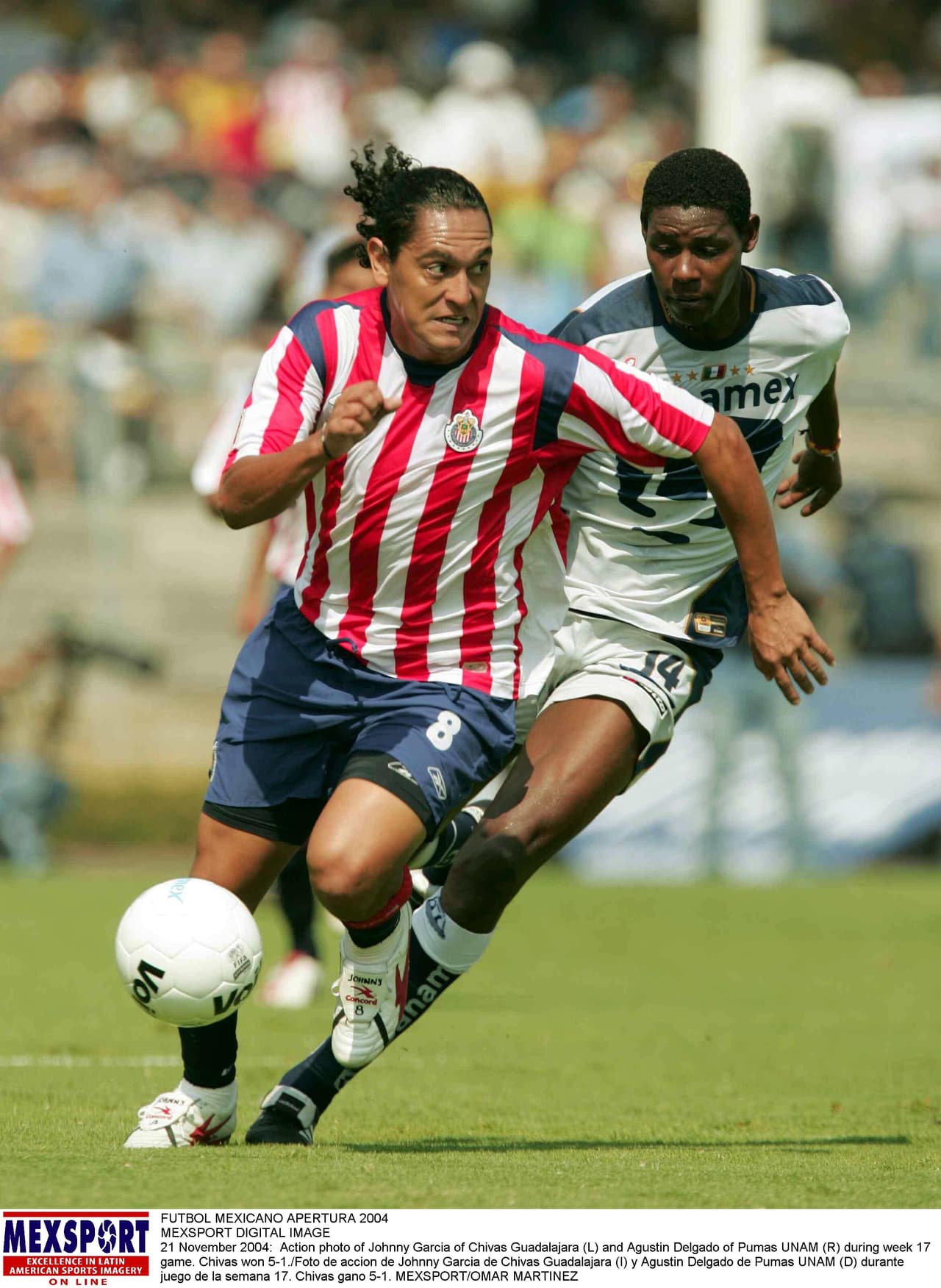 Pumas 1-5 Chivas. Torneo Apertura 2004, Liga MX