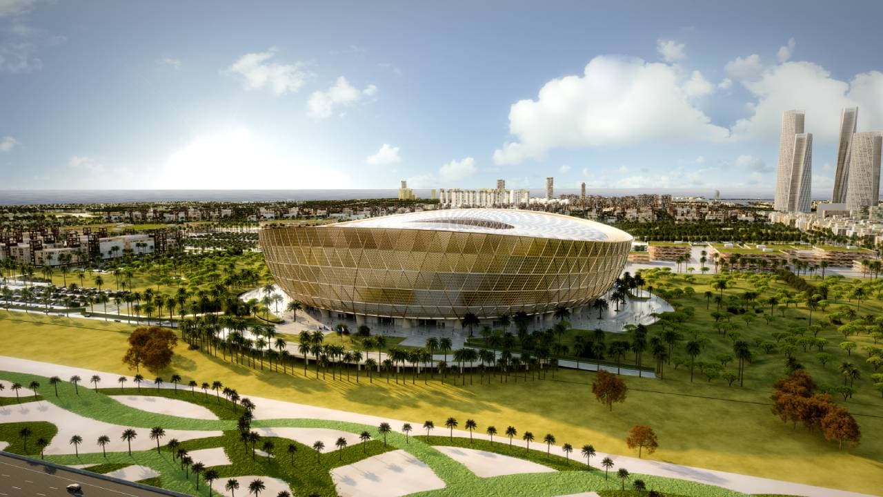 En el estadio de Lusail, aún en construcción, se jugarán la inauguración y la Final de Catar 2022.