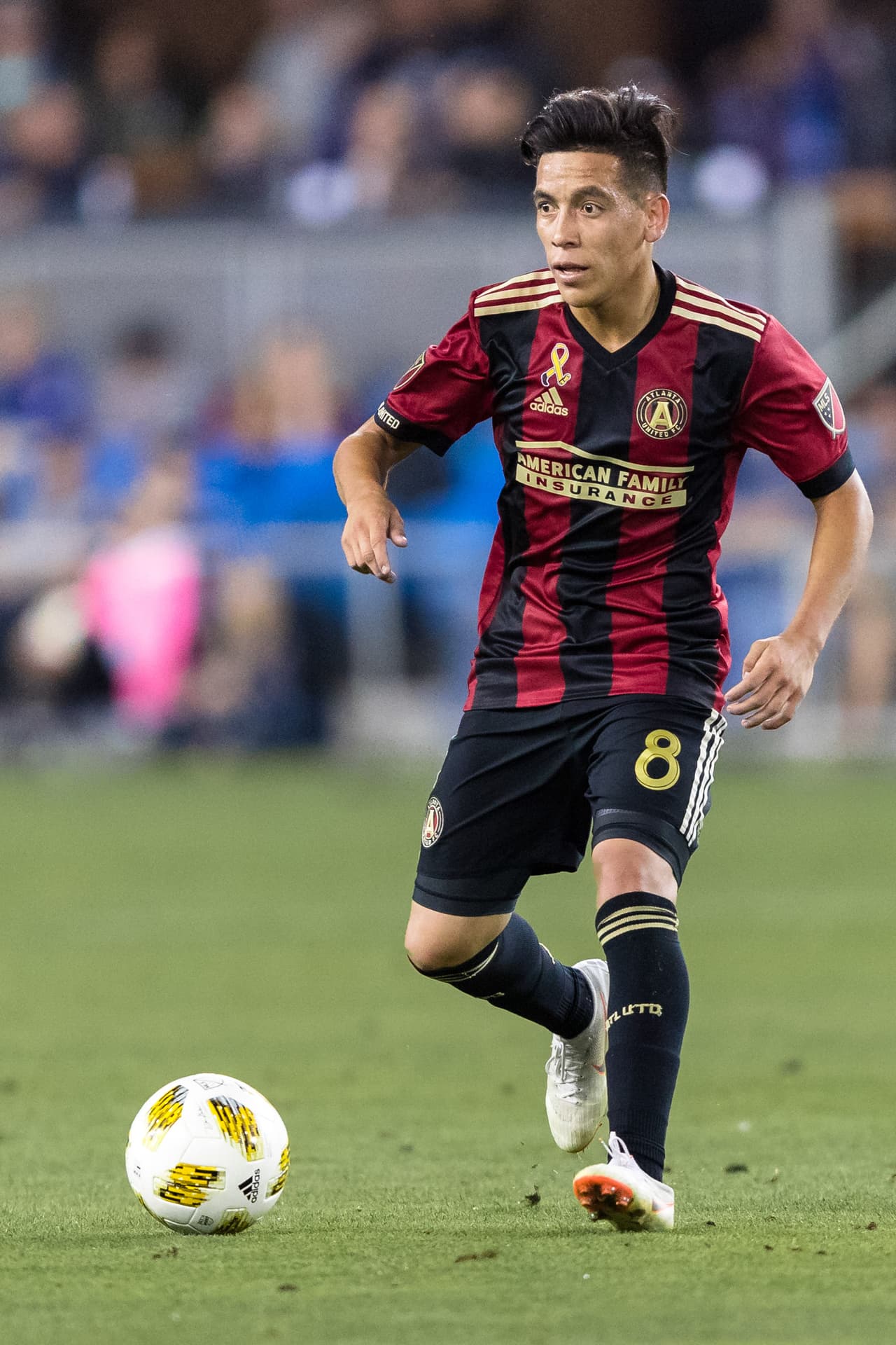 El 'top ten' se cierra con el 8 de Atlanta United: Ezequiel Barco. La contratación más onerosa en la historia de MLS paga dividendos en las tiendas. (USA Today Images)