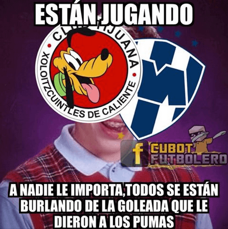 El partido entre Pumas y América, con las críticas al árbitro y con el recuerdo de un Chivas eliminado, dieron algunos de los memes de la jornada de cuartos de final de Liga MX.