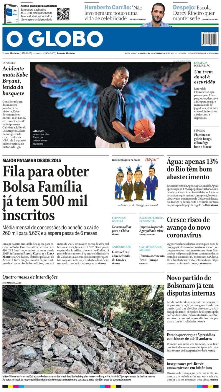 Kobe Bryant paraliza al mundo con su muerte y se convierte en tendencia a nivel internacional.