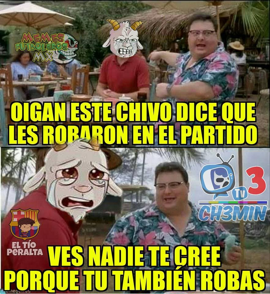 Ahora las burlas fueron con todo contra el arbitraje y la derrota que sufrió el campeón de la Liga MX así como con el gol del 'Gullit' Peña con León.