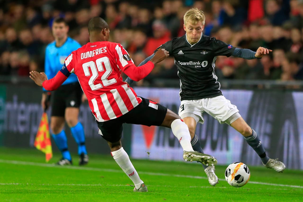 Con goles de Pal André Helland por parte del Rosenborg y Mohammed Ihattaren por parte del PSV, ambos equipos se despiden de la UEFA Europa League.