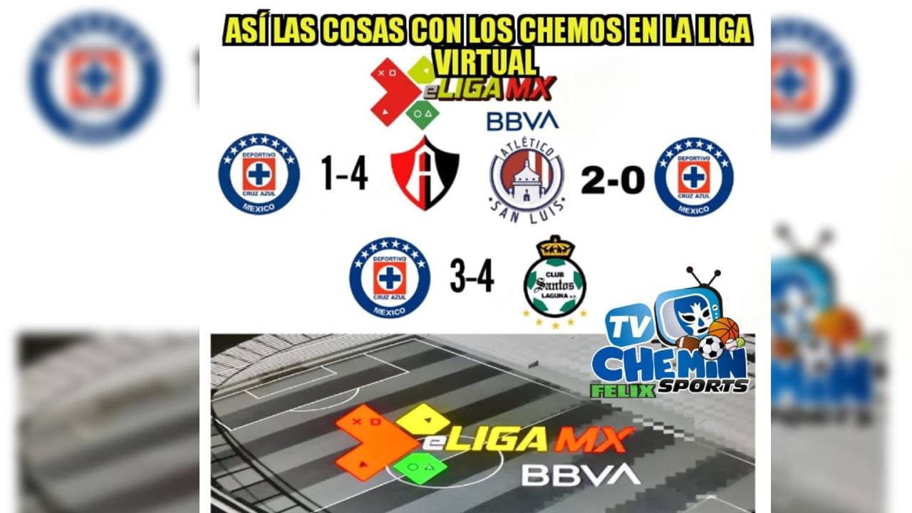 Tras caer ante los Diablos del Toluca en el futbol virtual, llegaron las burlas en redes sociales.