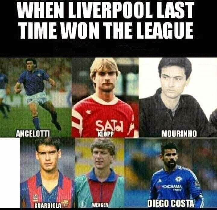 'Cuando el Liverpool ganó la liga por última vez'.