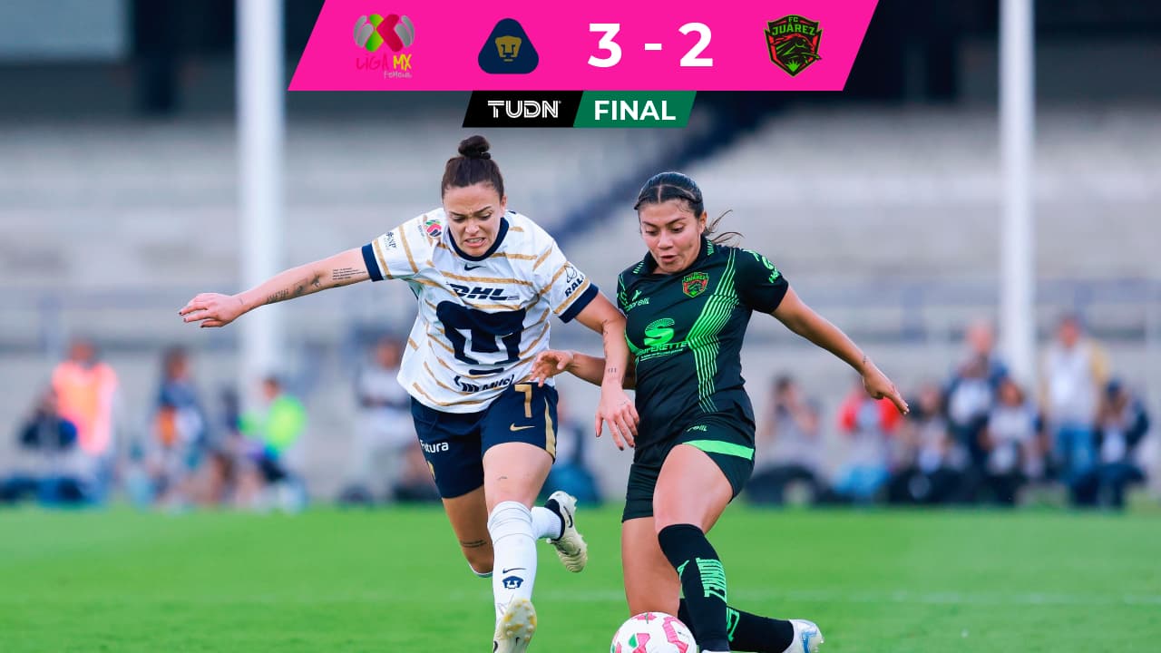 Pumas remonta a FC Juárez y sigue invicto en la Liga MX Femenil