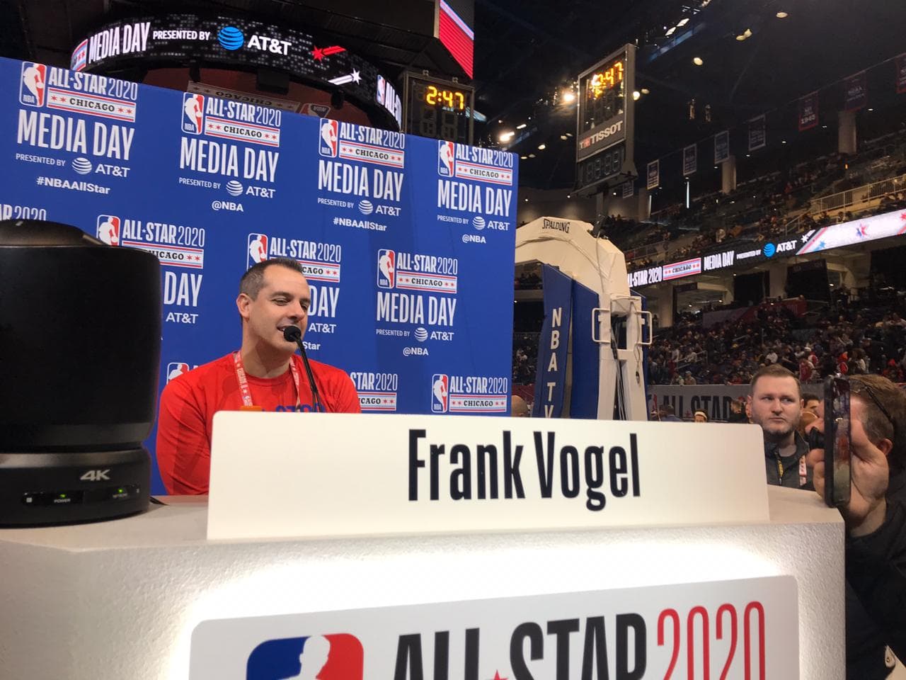 El equipo completo convivió con la prensa previo a la gran fiesta del All Star Game 2020.