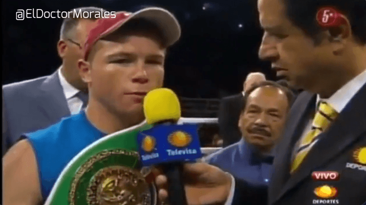 El Doctor Alfonso Morales estuvo en el primer título de Canelo