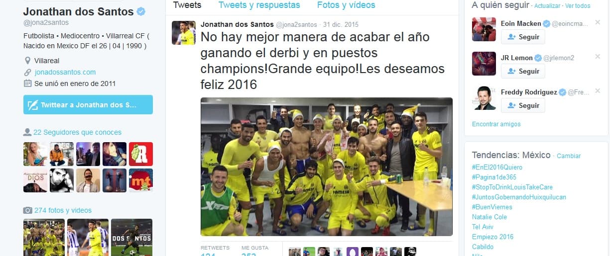 En las redes sociales las estrellas del balompié desearon a sus fanáticos un gran 2016.