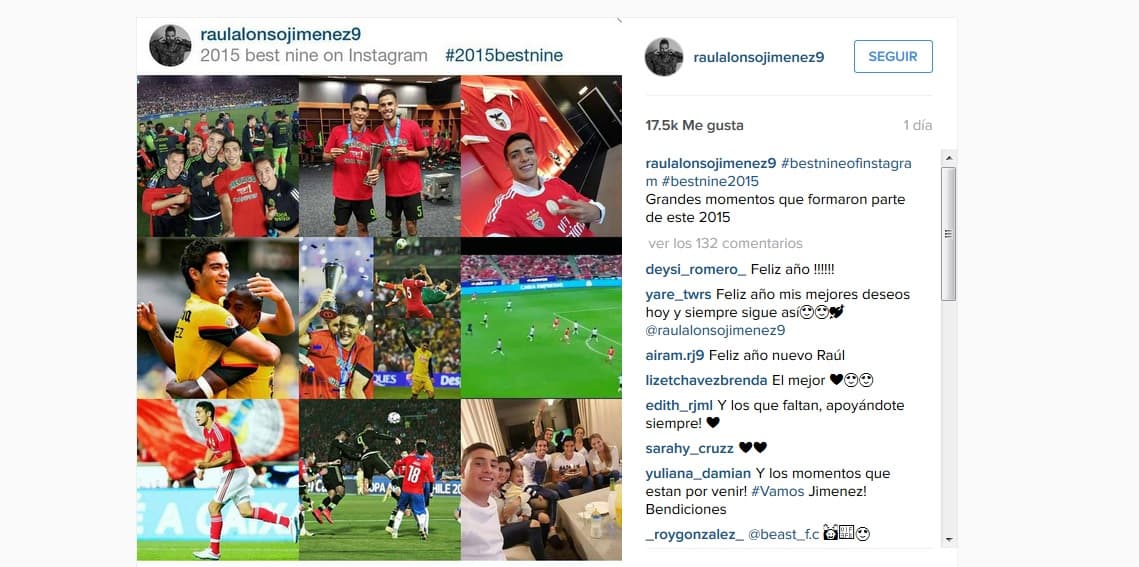 En las redes sociales las estrellas del balompié desearon a sus fanáticos un gran 2016.