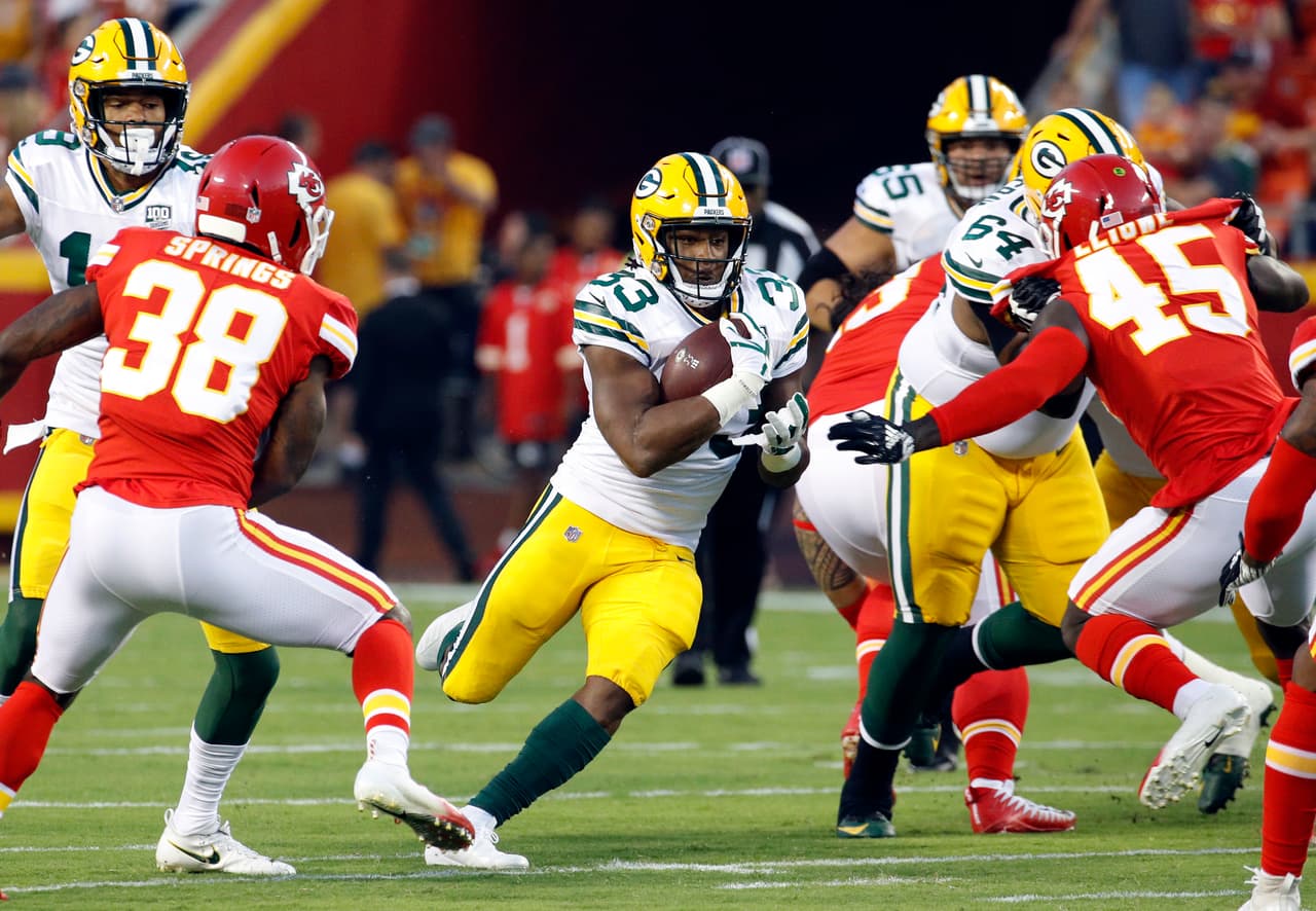 <b>Packers 21-33 Chiefs</b>. La defensa de Kansas City se apuntó tres intercepciones, una de ellas, de Makinton Dorleant, devuelta al end zone en el triunfo de los Jefes sobre Green Bay en Arrowhead Stadium.