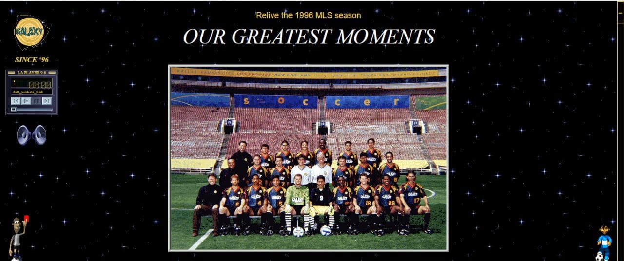 Galaxy rememora su año de fundación lanzando una web estilo 1996