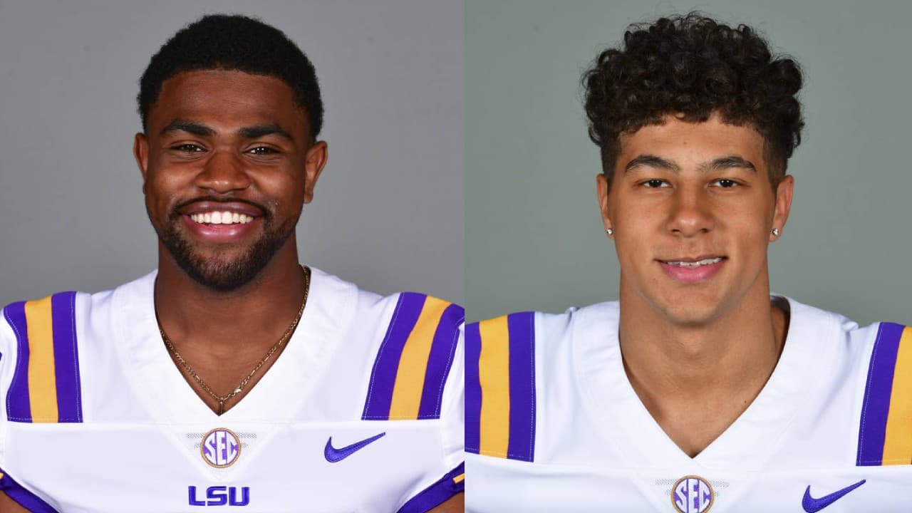 Clyde Edwards-Helaire y Jared Small juegan en la División I de la NCAA.