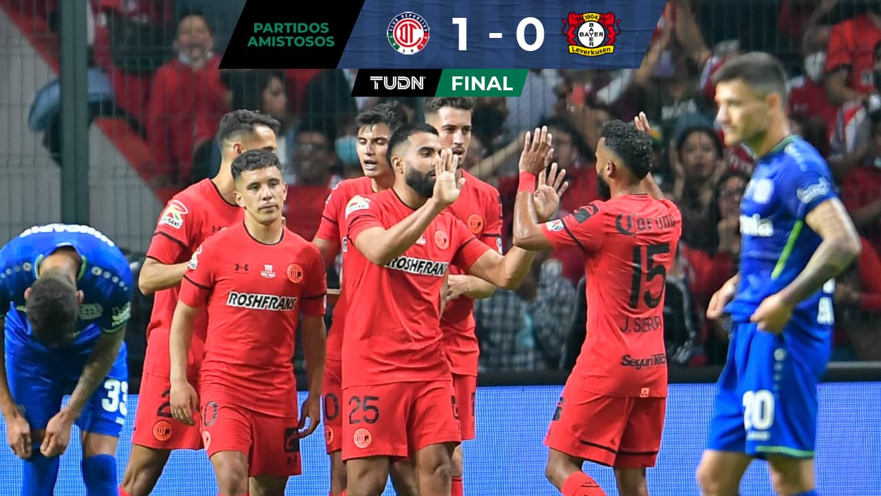 Toluca vence al Bayer Leverkusen en partido amistoso