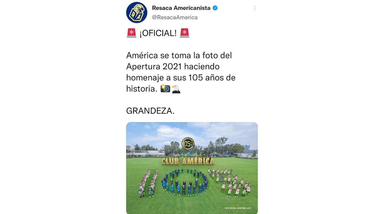 El Club más grande de América cumple 105 años de existencia y las felicitaciones se hicieron extensas en redes sociales. Aficionados, jugadores y ex jugadores, otros clubes y periodistas se sumaron al homenaje de las Águilas.