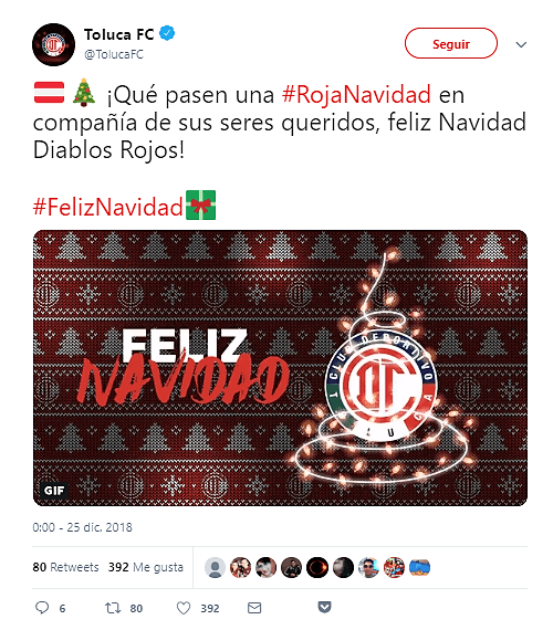 <b>Diablos Rojos del Toluca.</b>