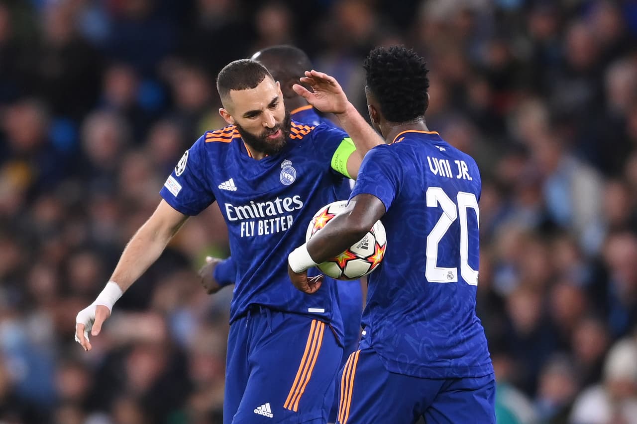 ¡La dupla! Benzema y Vinícius comandan al Real Madrid en Champions